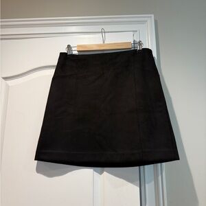 LOFT Classic Women's Black faux suede Skirt